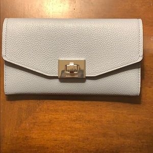 Authentic Light Blue Michael Kors wallet